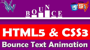 Bounce text effect in html | Jumping text css animation By Amazing Techno Tutorials