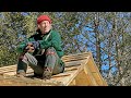 Shingling the Roof | LOG CABIN BUILD | PIONEER | OFF GRID