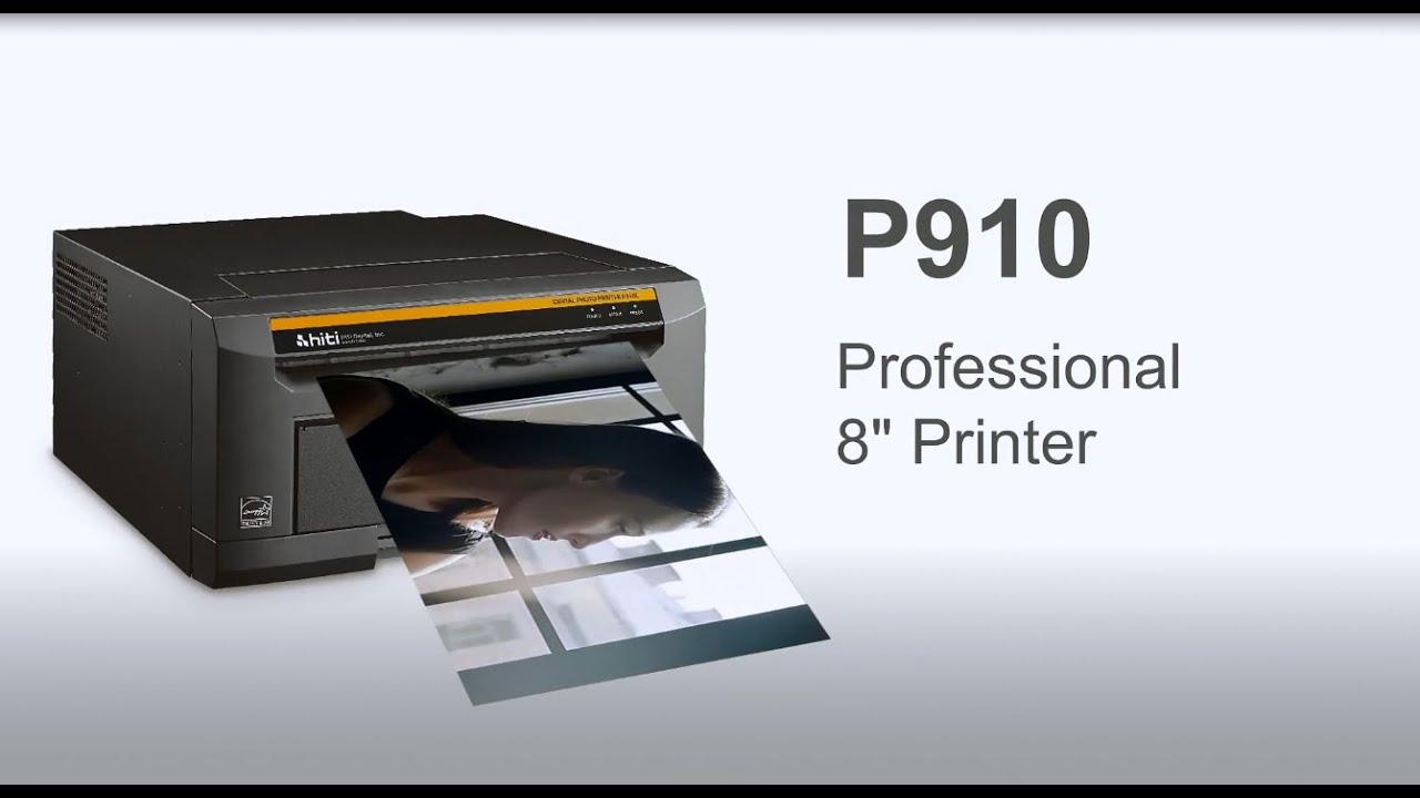 P910 Light weighted 8-inch Roll-Type Photo Printer - YouTube
