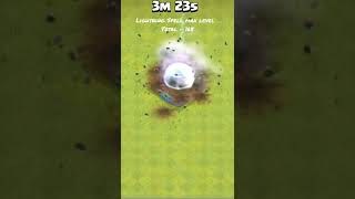 Lightning Spell max level total - x165 VS Town hall 14 / #clash of clans 😱😱😱