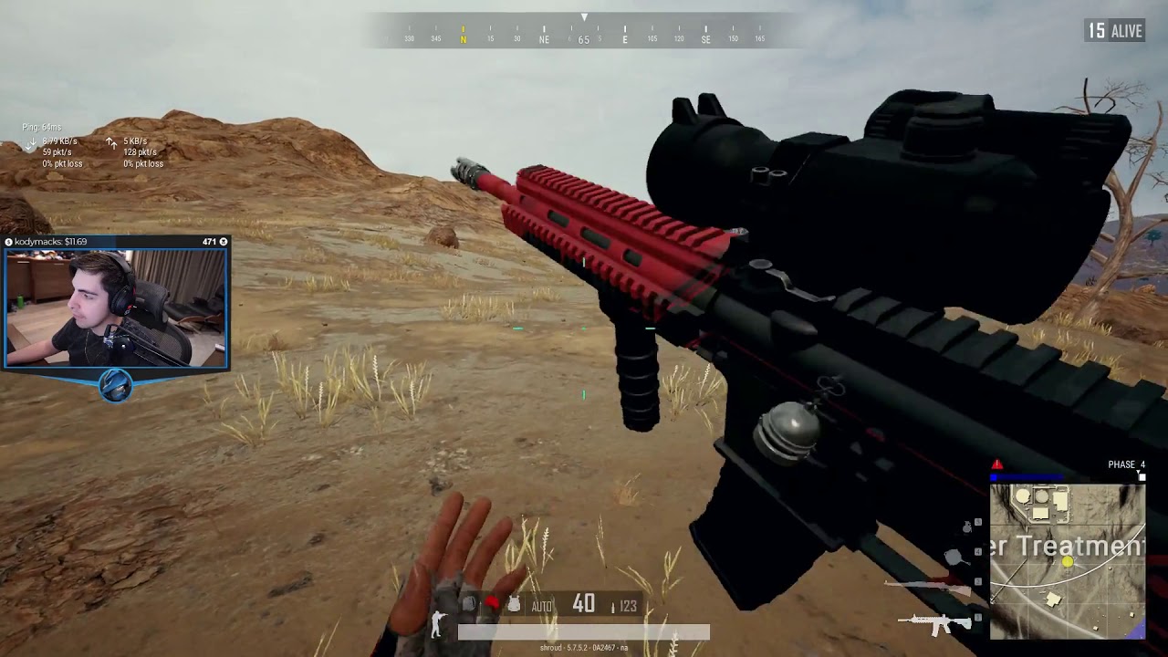 shroud 18 kills M416 + Kar98k solo Miramar | PUBG Highlights