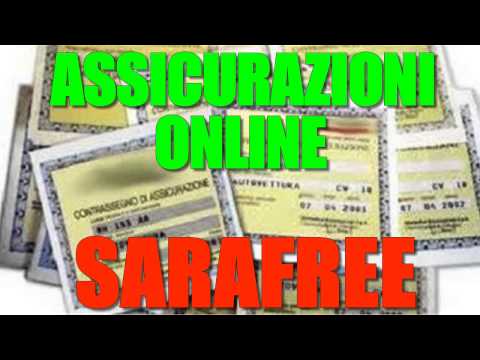ASSICURAZIONI ONLINE - Sarafree - TUTORIAL