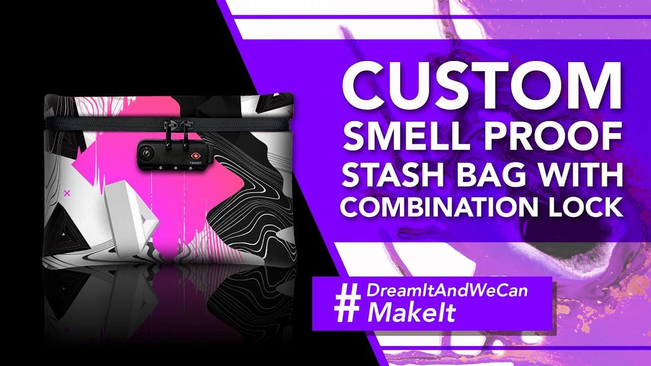 CUSTOM SMELL PROOF STASH BAG WITH COMBINATION LOCK | HANDS ON