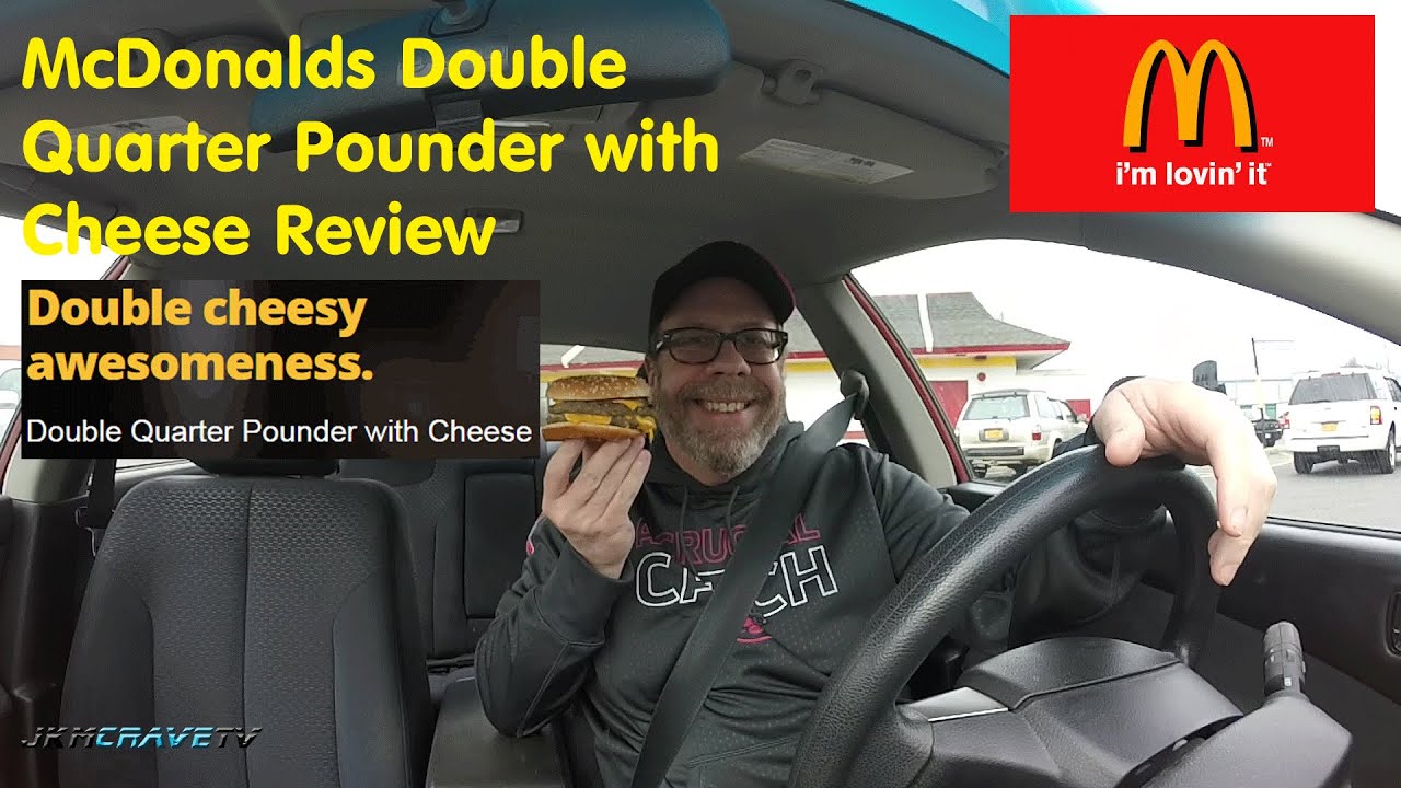 McDonald's Double Quarter Pounder with Cheese Taste Test Review 🍔