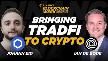 Bringing Tradfi Markets On-Chain! Chainlink’s Johann Eid + Ondo’s Ian De Bode on Taking Stock