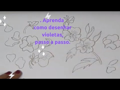 Vídeo: Como Desenhar Uma Violeta