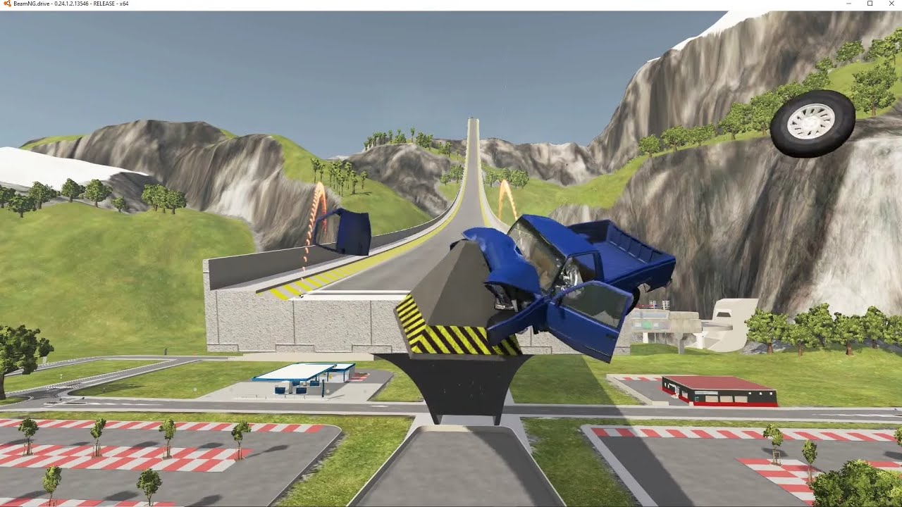off the ramp accidents #113 BeamNG DRIVE #cargamess #carrace # ...