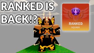 Ranked is BACK!? (Roblox Bedwars)
