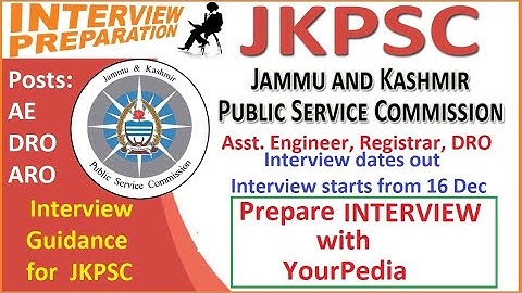 JKPSC Assistant Engineer ARO DRO Interview Preparation | Mock Interview | Prepare Interview with YP
