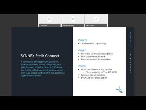 SYNNEX Stellr Reseller Community, Connect, Webinar Recording