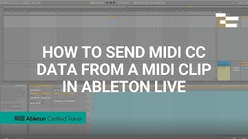 How to send MIDI CC data from a MIDI Clip in Ableton Live