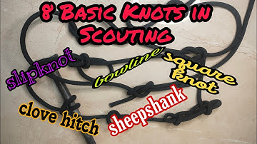 8 Basic knots in Scouting