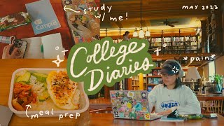 I'm going back to school! ⊹˚ summer classes, studying, & slow days at home // linh's college diaries