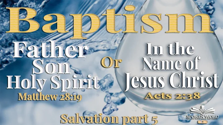 Am I supposed to be baptized in the name of the Father, Son, and Holy spirit or in Jesus name.