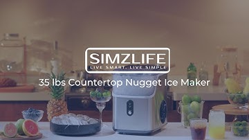 Simzlife 35 lbs Nugget Ice Maker | Fresh Chewable Ice in Minutes