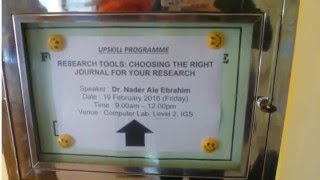 Research Tools: Choosing the Right Journal for Your Research