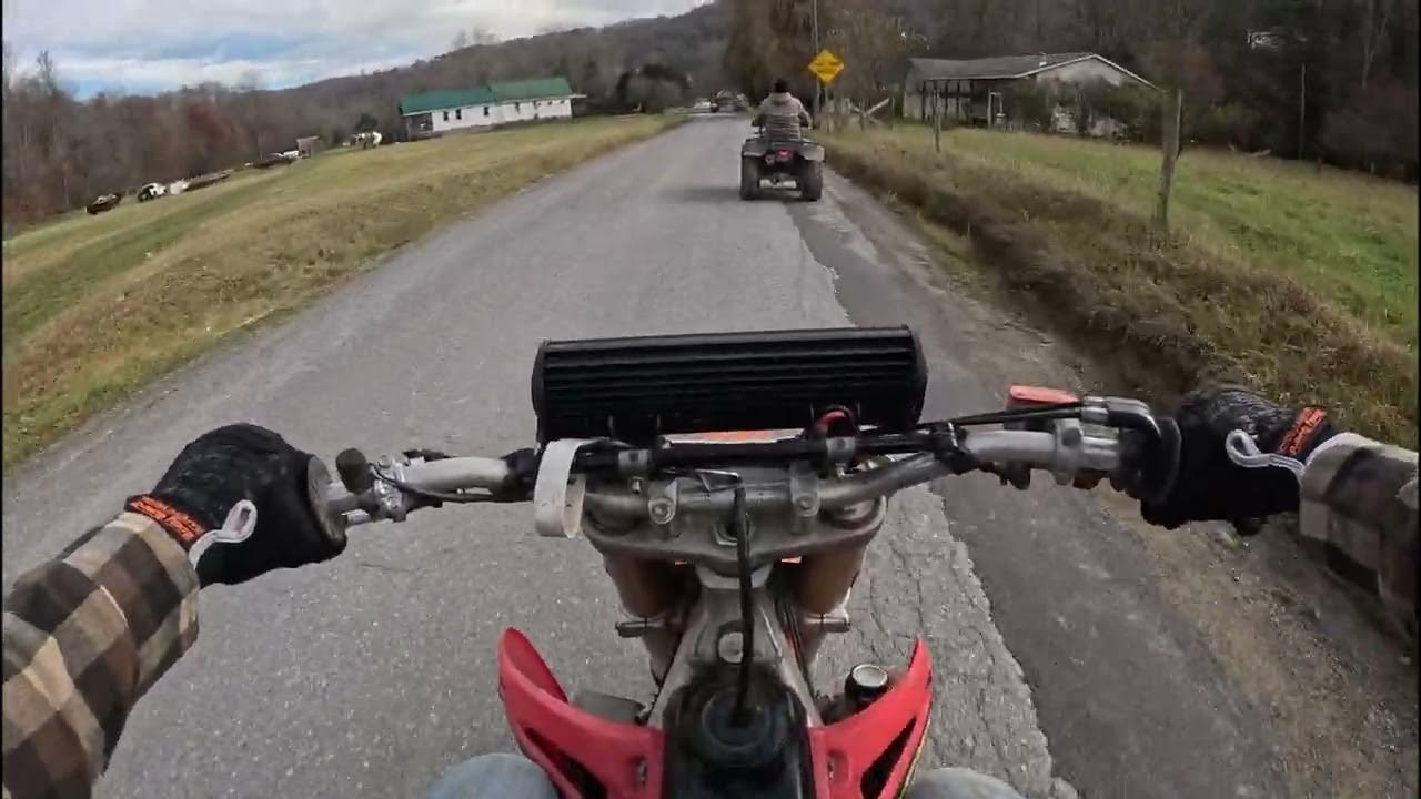 WV Trip Ride to Crash(s) POV Honda crf450r YouTube