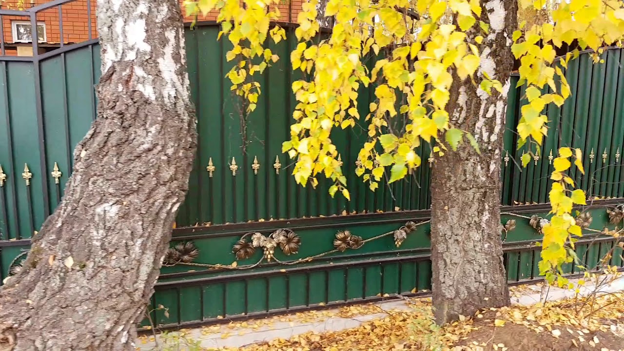 Когда красить забор весной или осенью - 97 фото