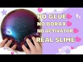 How to make a no glue no borax slime  homemade diy slime without glue borax  activator 