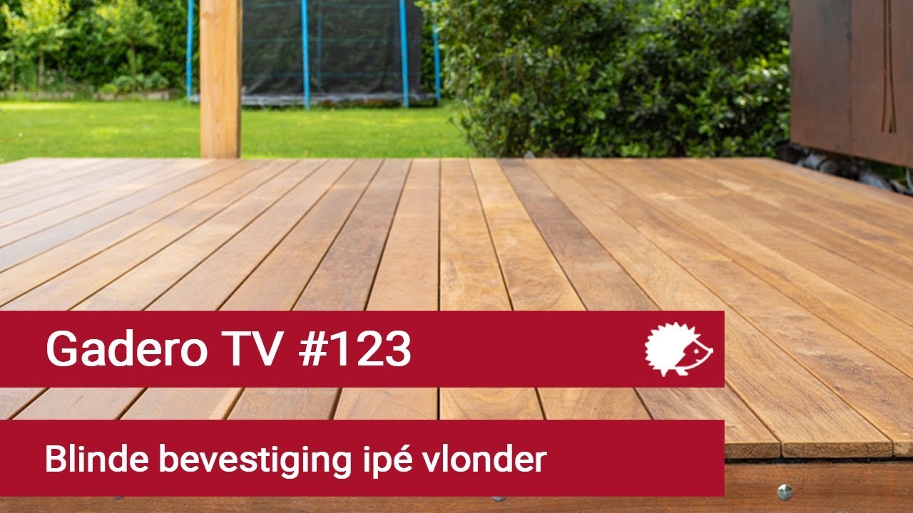 #123 Blinde bevestiging Ipé vlonder