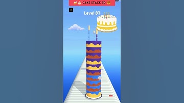 Cake Stack 3D 🍰🥮 Gameplay Android iOS Walkthrough #games #fyp #shorts #doraemon #gameplay