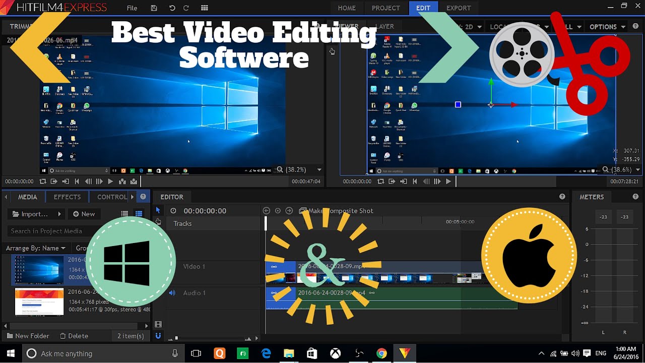 Best Free Video Editing Softwere For All Versions of Windows/Mac - YouTube