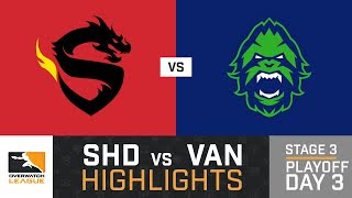 HIGHLIGHTS Shanghai Dragons vs. Vancouver Titans | Stage 3 | Playoffs | Day 3 | Overwatch League