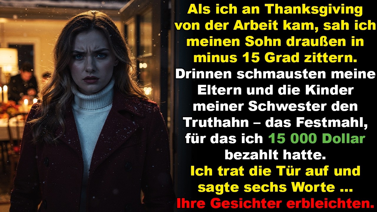 Ich kam nach Hause – und fand meinen Sohn fast tot vor der Tür, während meine Familie feierte.