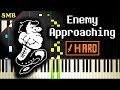 UNDERTALE ENEMY APPROACHING Piano Tutorial 