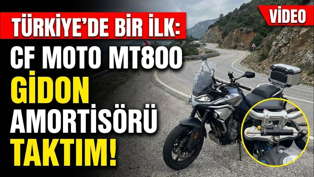 Tr ilk! Mt 800 Motoruma Gidon Amortisörü Taktım!!! 