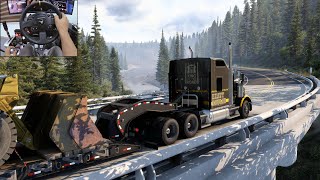 Kenworth T800 straight piped - American Truck Simulator | Thrustmaster TX screenshot 4