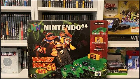 Donkey Kong 64 Set  Nintendo 64 Unboxing + Conkers Bad Fur Day/ Diddy Kong Racing