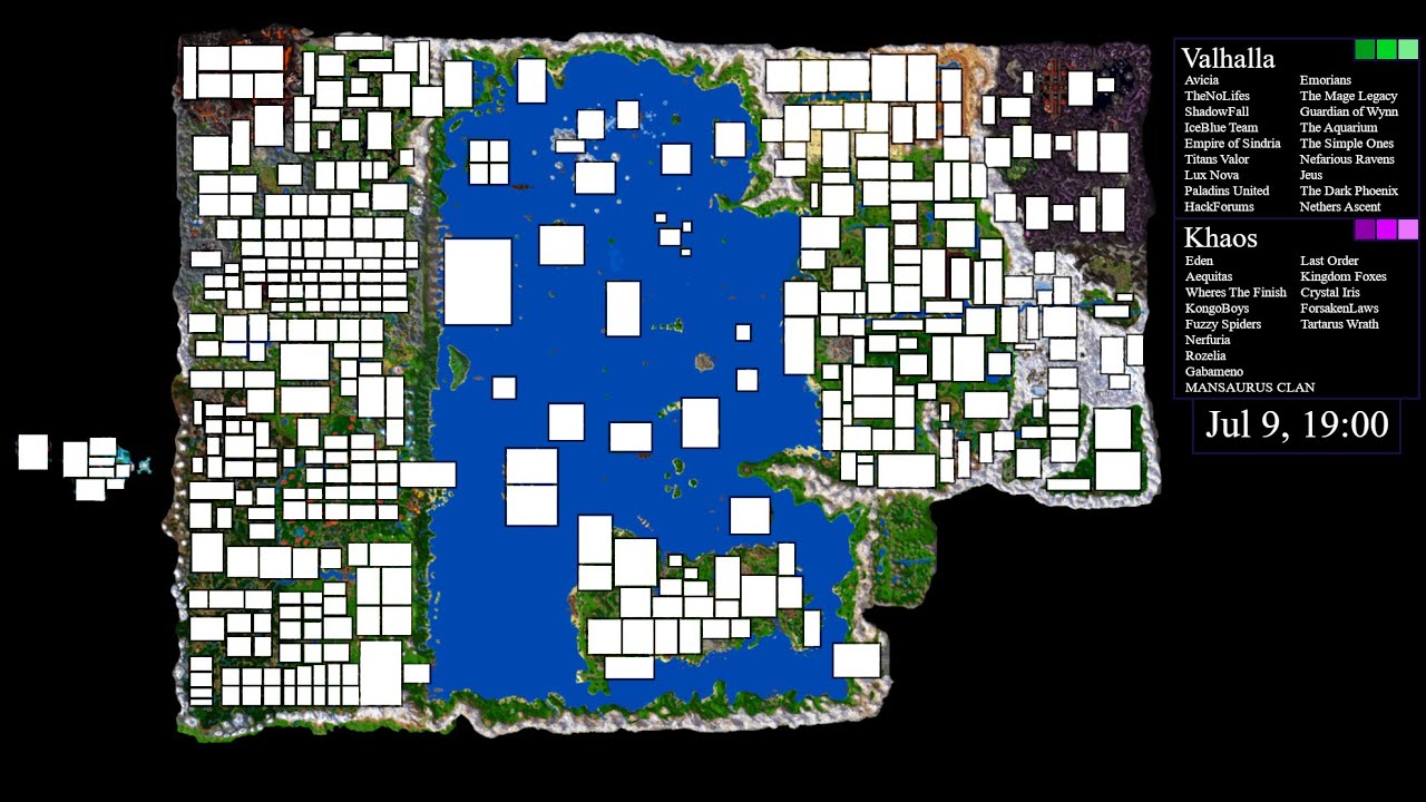 Wynncraft Guilds Season 1 Mapstates (First 31 Hours) YouTube