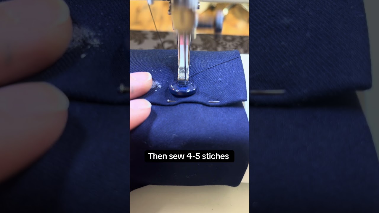 【THE MOZZ】Sara Whole Garment Button Setup How to sew on buttons by machine. #sewing