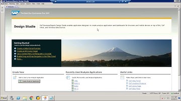 SAP Design Studio Reporting Tool Tutorial for beginners