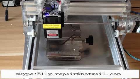 DIY MINI Laser cnc engraving machine video for metal