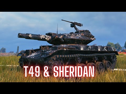 видео: World of Tanks The BEST of T49 & Sheridan 96 minutes compilation