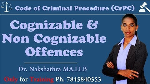 பிடியாணை | கைது |arrest warrant |Cognizable & Non cognizable offence | A.C.Nakshaathra