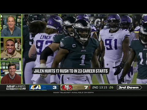 Jalen Hurts joins the Manning Cast on 'MNF' to talk Eagles 4-0 Start | Week 4 - NFL