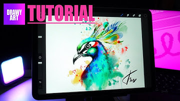 How to Choose Brushes and Create Simple Watercolor Art in Procreate 5.4