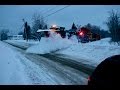 Snow plows hard at work on Prince Edward Island, Canada ...