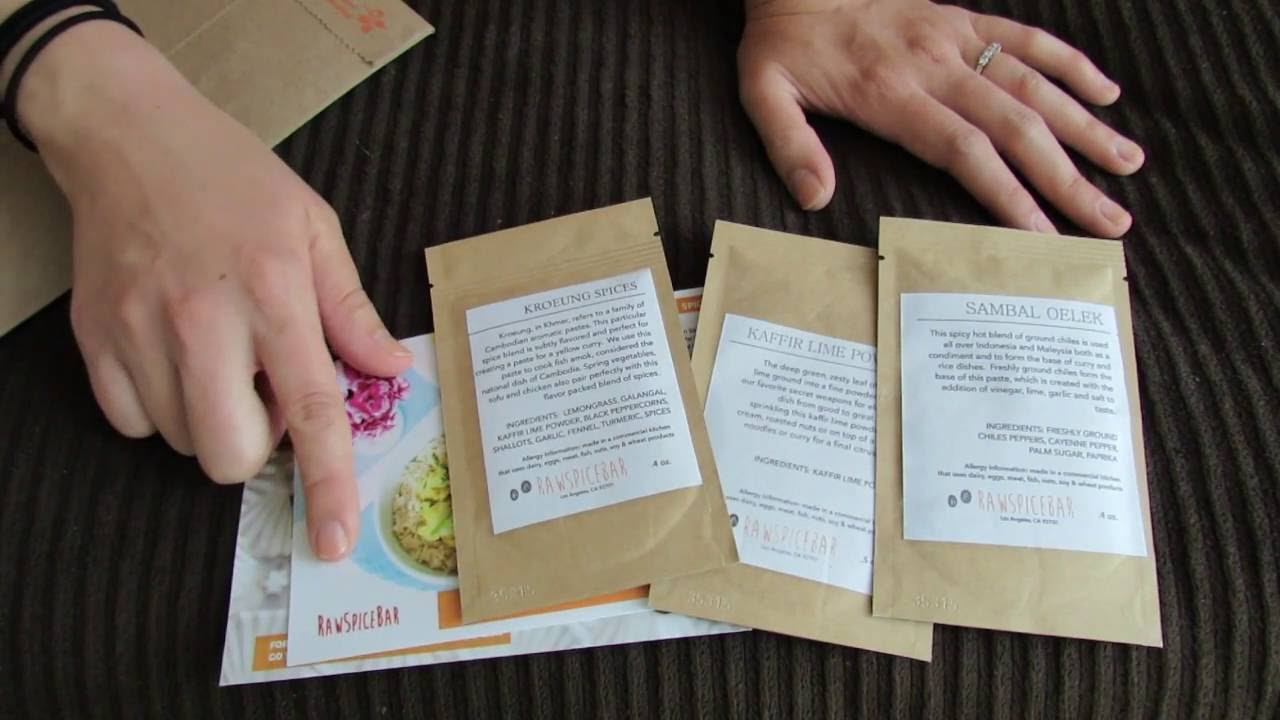 Raw Spice Bar June Unboxing  ♥ ♥ Food Lover's Subscription!