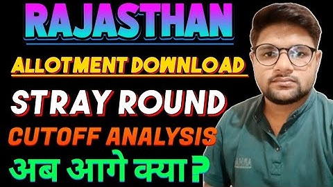 Rajasthan Stray Vacany Round Result Out l Cutoff Low or High l Govt & Semi Govt l Cutoff Neet 2025