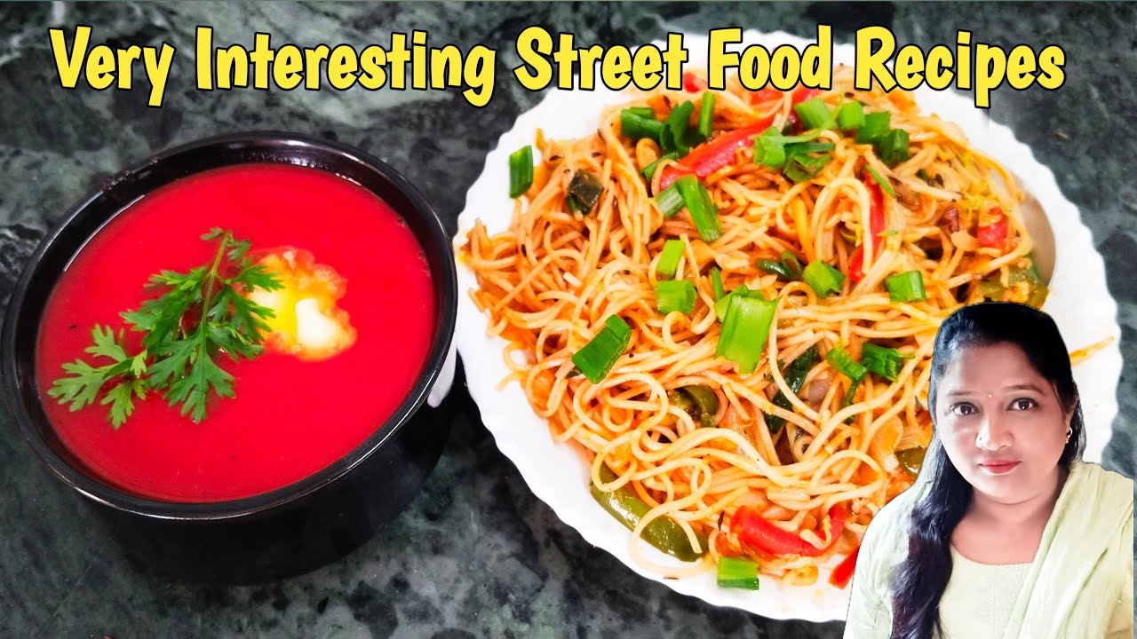 Tomato Soup & Veg Hakka Noodles Recipe | Easy Healthy Soup + Street Style Chinese Noodles at Home