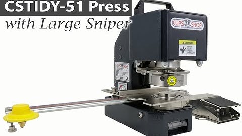 How to Install the Large GrommetSniper onto the CSTIDY-51 Grommet Press