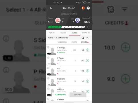 dream11 team T