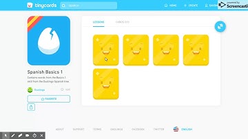 Duolingo Spanish Course flashcards on Tinycards