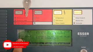 IQ8 ESSER panel (Enable & disable and  how to check fire Alarm panel Cable Fault or Loop fault...