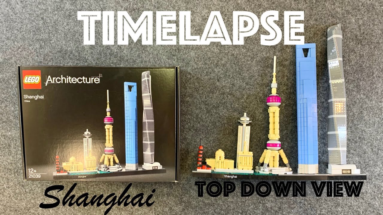 Lego Architecture Shanghai 21039 Build Top Down View 4K