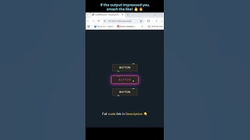 ✨ Glowing Button Effect Using HTML & CSS #webdevelopment #coding #effects #shorts